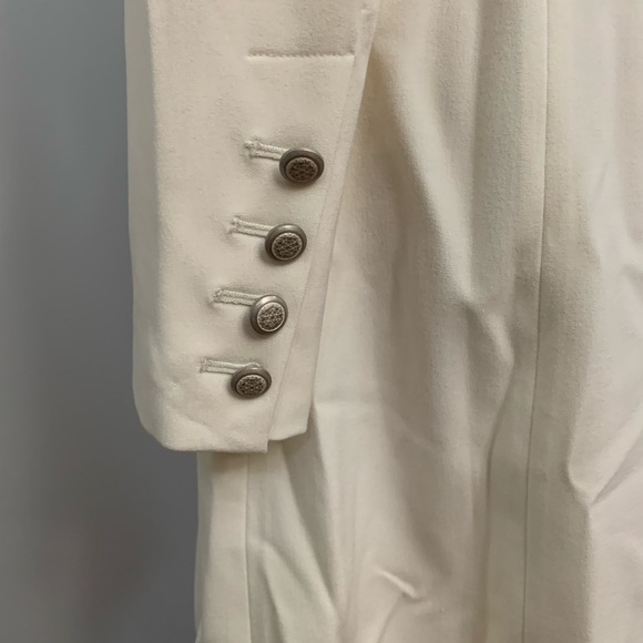 ❤️NWT $158 - CREAM/IVORY TAILORED DOUBLE BREASTED COAT by GRACE DANE LEWIS SZ 4 - Picture 6 of 8
